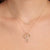 Gold & Diamond Icon Script Necklace