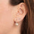 Gold & Diamond Clam Shell Pearl Earrings