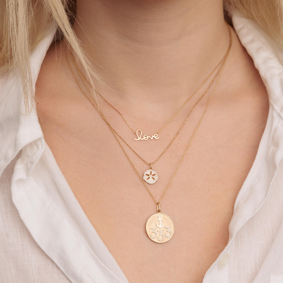 Pure Gold Small Love Necklace - Sydney Evan Fine Jewelry