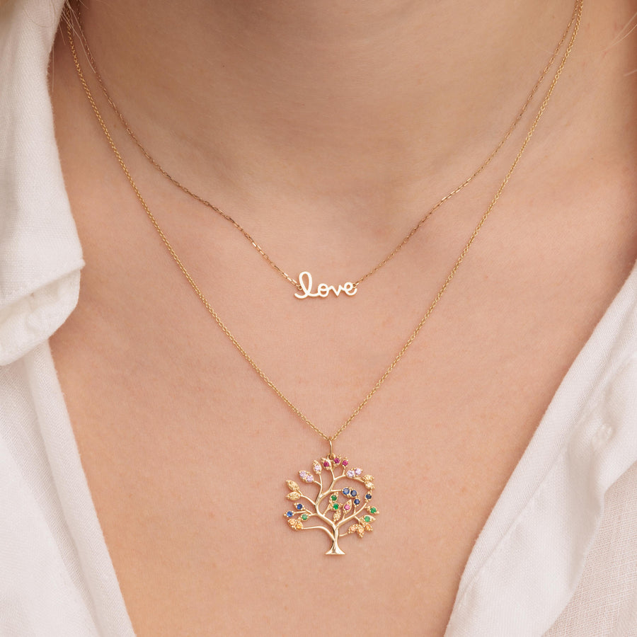 Pure Gold Tiny Love Necklace - Sydney Evan Fine Jewelry