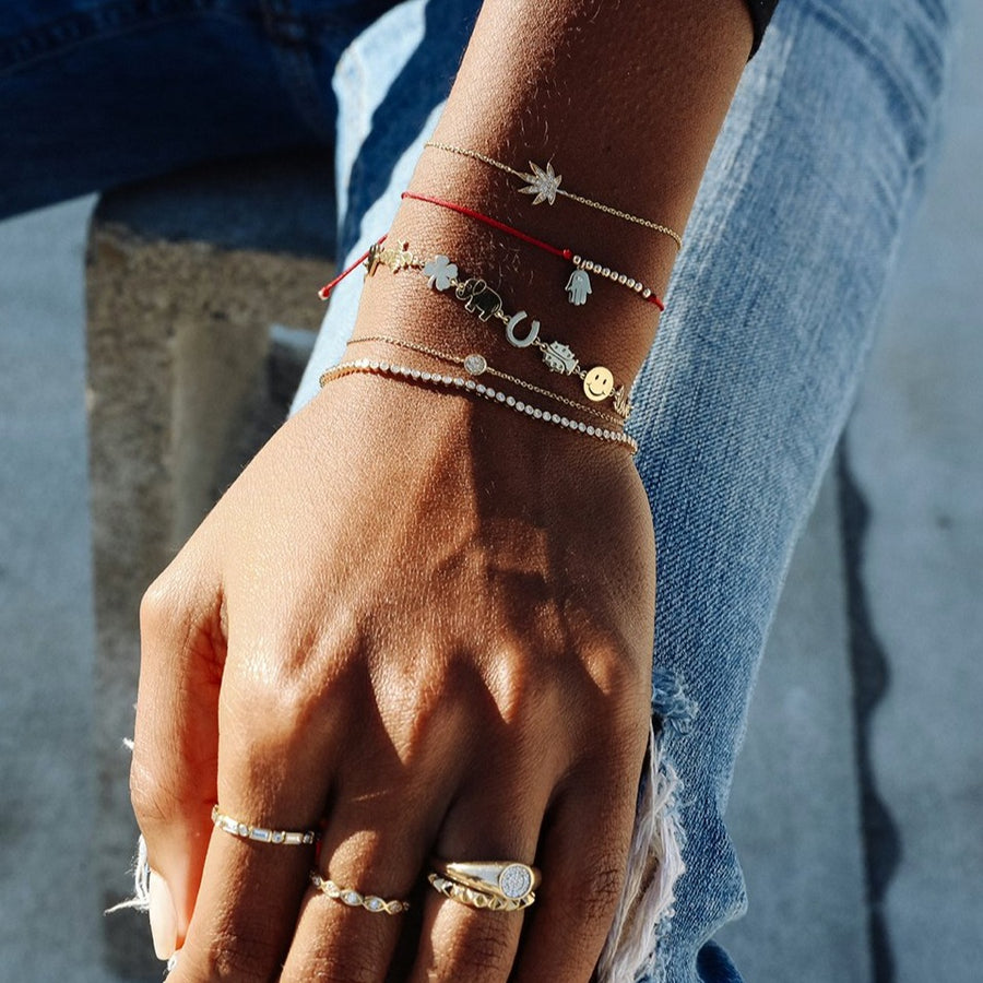 Gold & Diamond Bezel Chain Bracelet - Sydney Evan Fine Jewelry