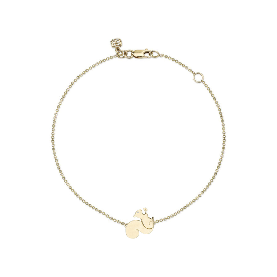 Pure Gold Squirrel Bracelet - Sydney Evan Fine Jewelry
