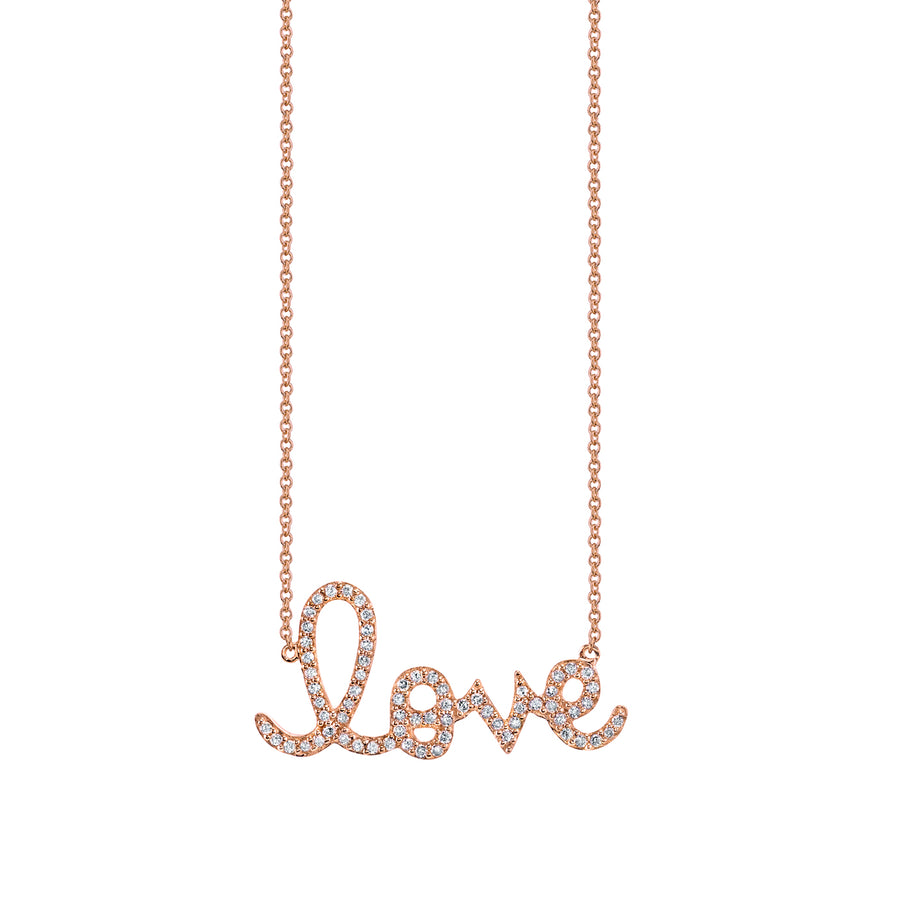 Shop Sydney Evan 14kGold & Diamond Large Love Necklace
