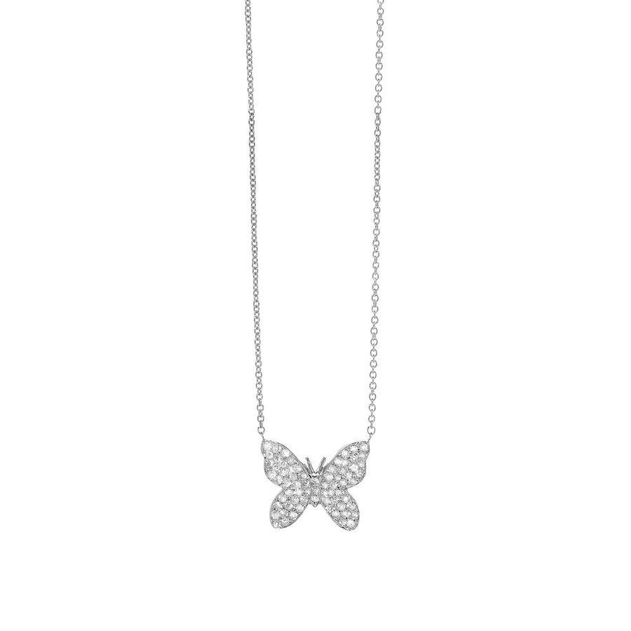 Gold & Diamond Butterfly Necklace - Sydney Evan Fine Jewelry