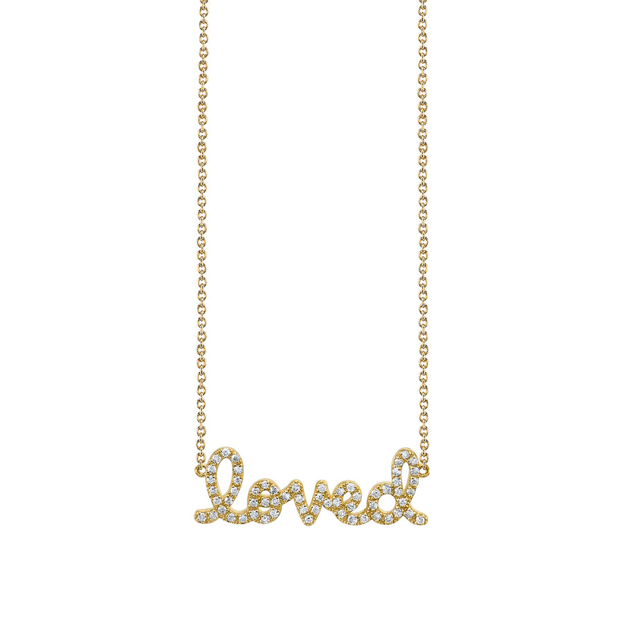 Gold & Diamond Loved Necklace - Sydney Evan Fine Jewelry