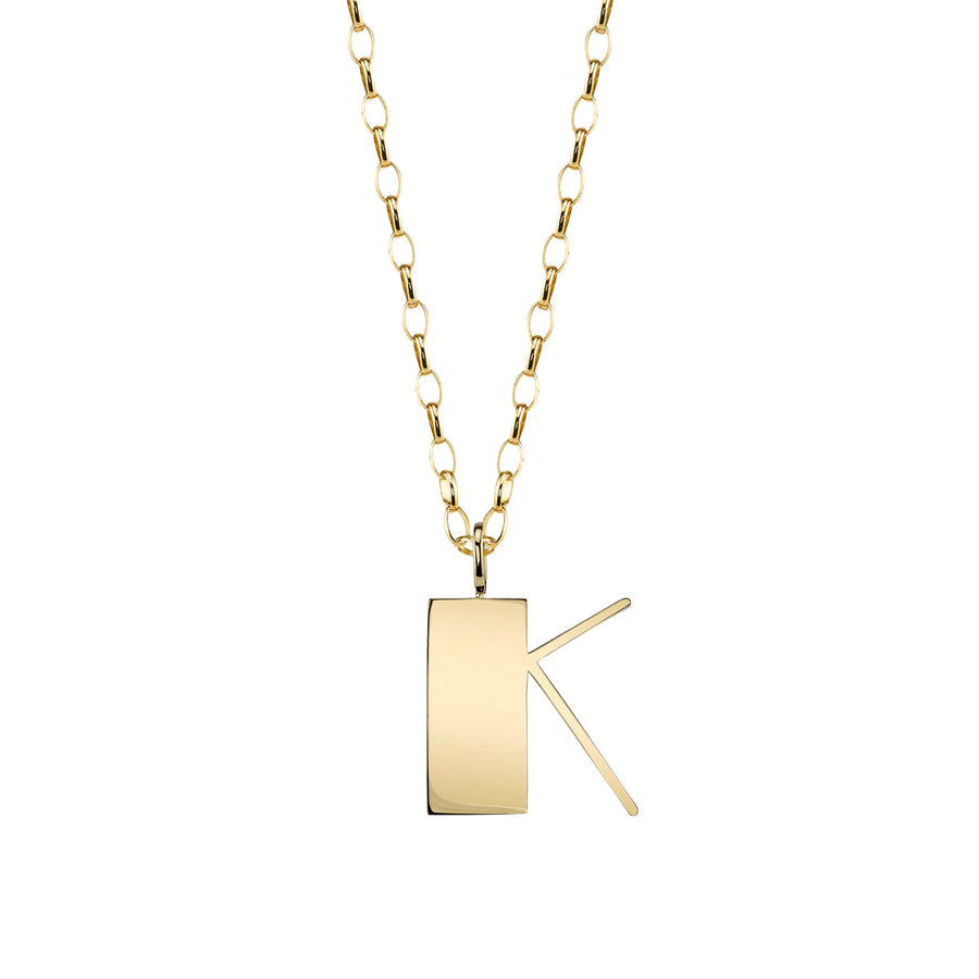 Pure Gold Large Initial Necklace - Sydney Evan Fine Jewelry