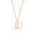 Pure Gold Large Initial Necklace