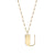Pure Gold Large Initial Necklace