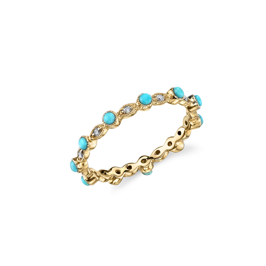 Gold & Diamond Oval Eternity Ring - Sydney Evan Fine Jewelry