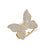Gold & Diamond Large Butterfly Ring