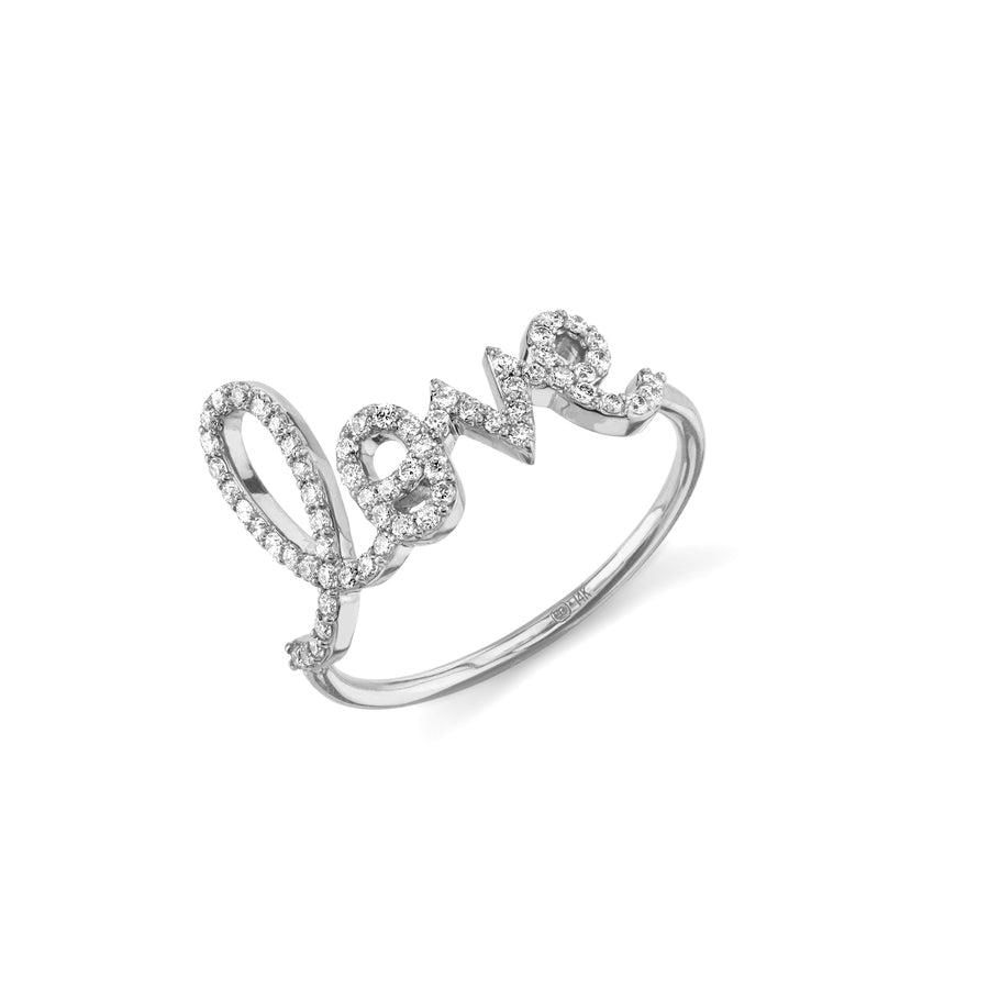Gold & Diamond Large Love Ring - Sydney Evan Fine Jewelry