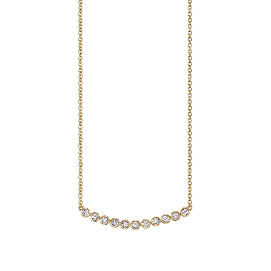 Shop Sydney Evan 14k Gold & Diamond 11 Stone Bezel Necklace