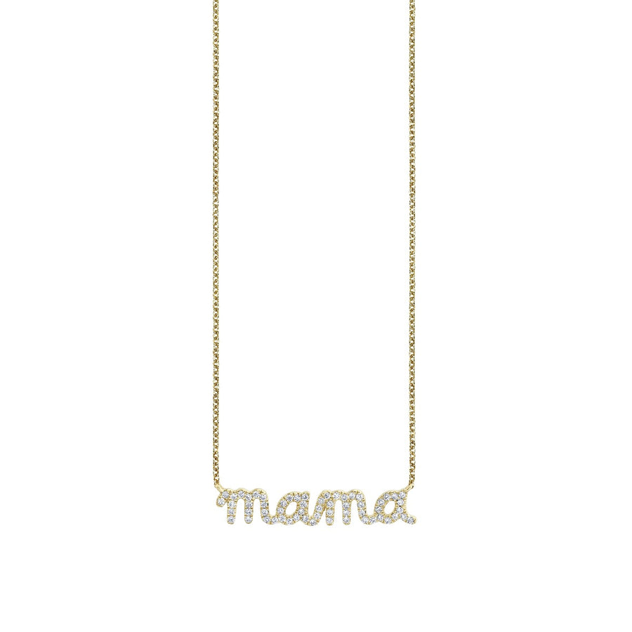 Gold & Diamond Mama Necklace - Sydney Evan Fine Jewelry