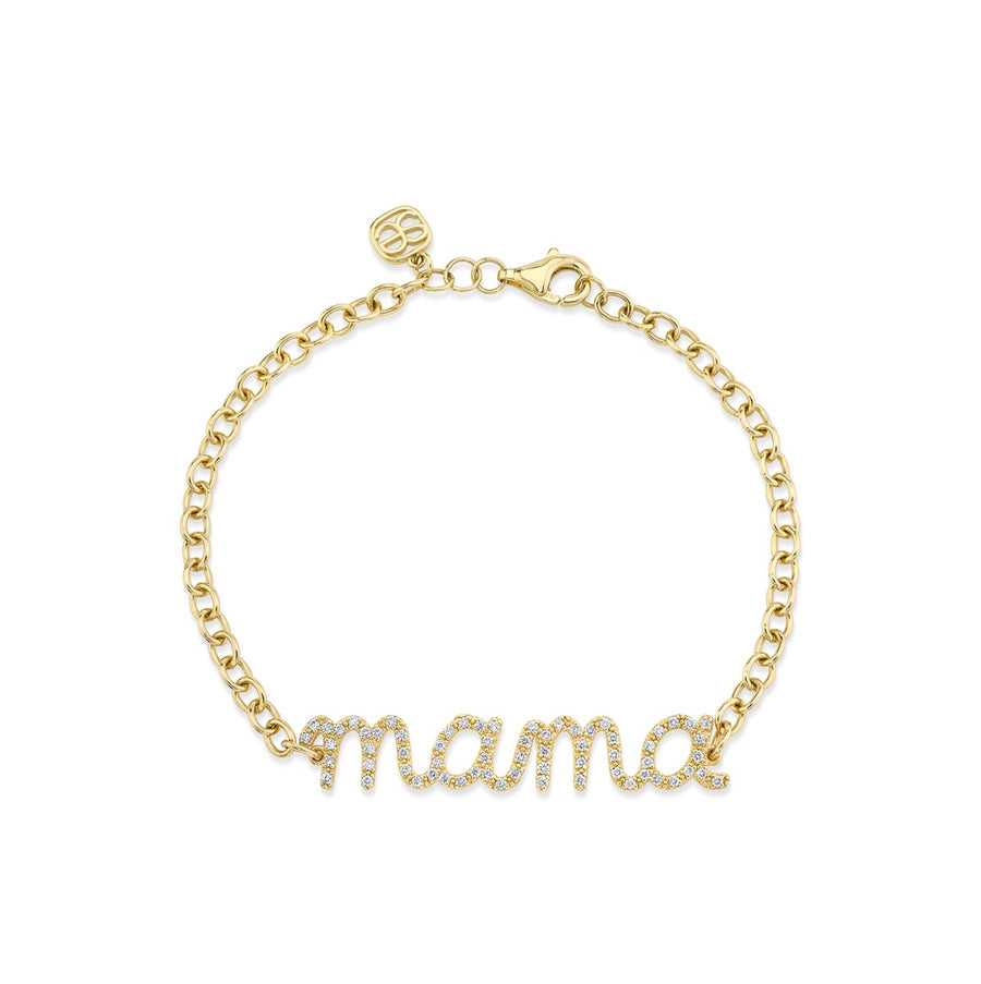 Gold & Diamond Mama Bracelet - Sydney Evan Fine Jewelry