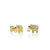 Gold & Diamond Mini Elephant Stud