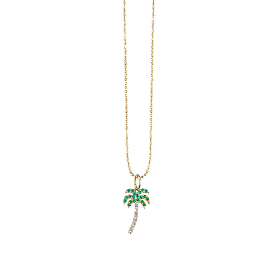 Gold & Diamond Palm Tree Charm - Sydney Evan Fine Jewelry