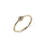 Gold & Diamond Small Bezel Evil Eye Ring