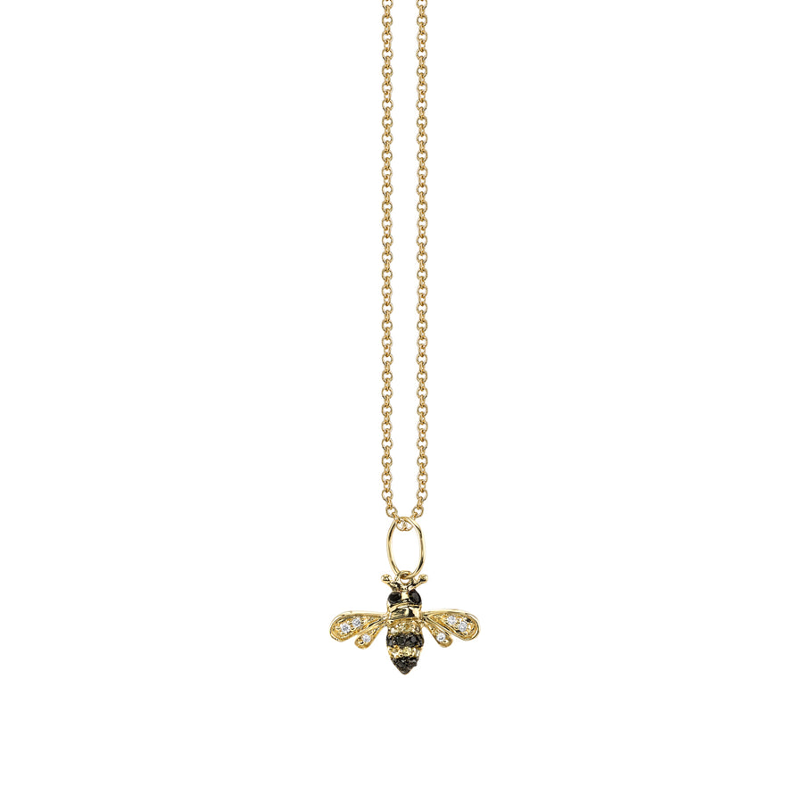 Gold & Diamond Small Bee Charm - Sydney Evan Fine Jewelry