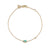 Gold & Turquoise Mini Enamel Elephant Bracelet