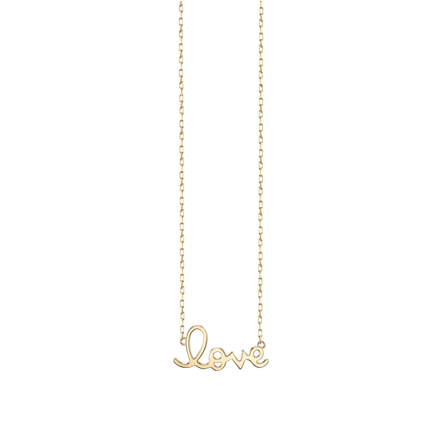 Kids Collection Pure Gold Small Love Necklace - Sydney Evan Fine Jewelry