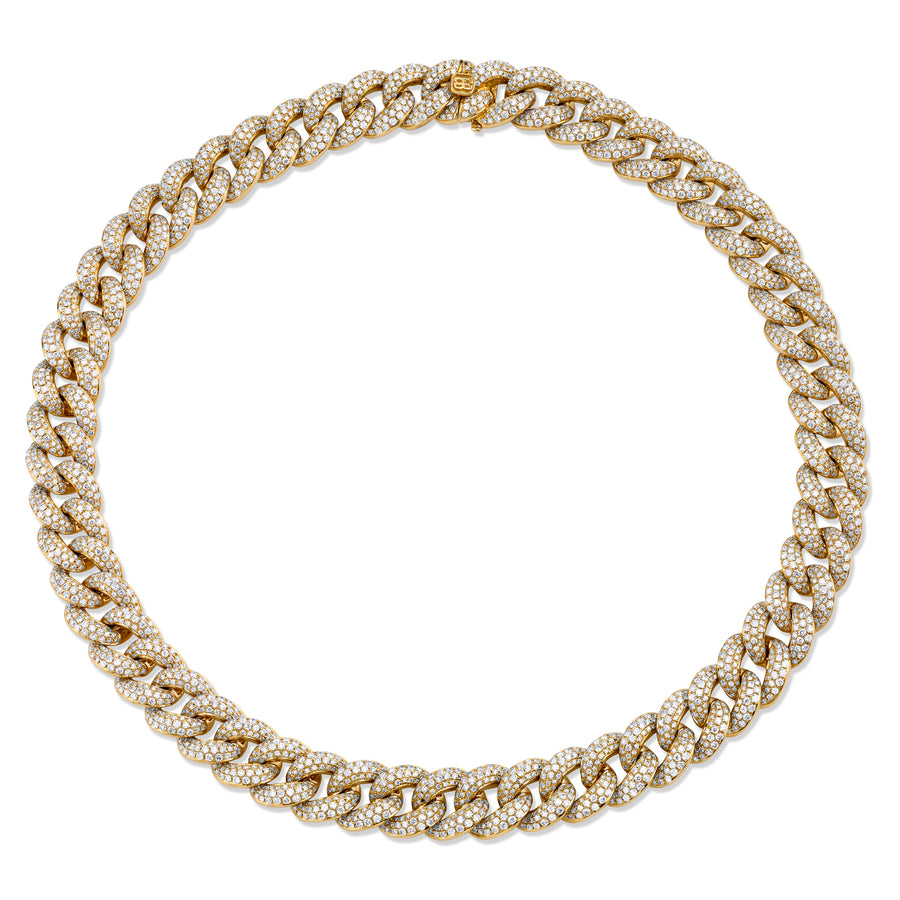 Gold & Diamond Link Necklace - Sydney Evan Fine Jewelry