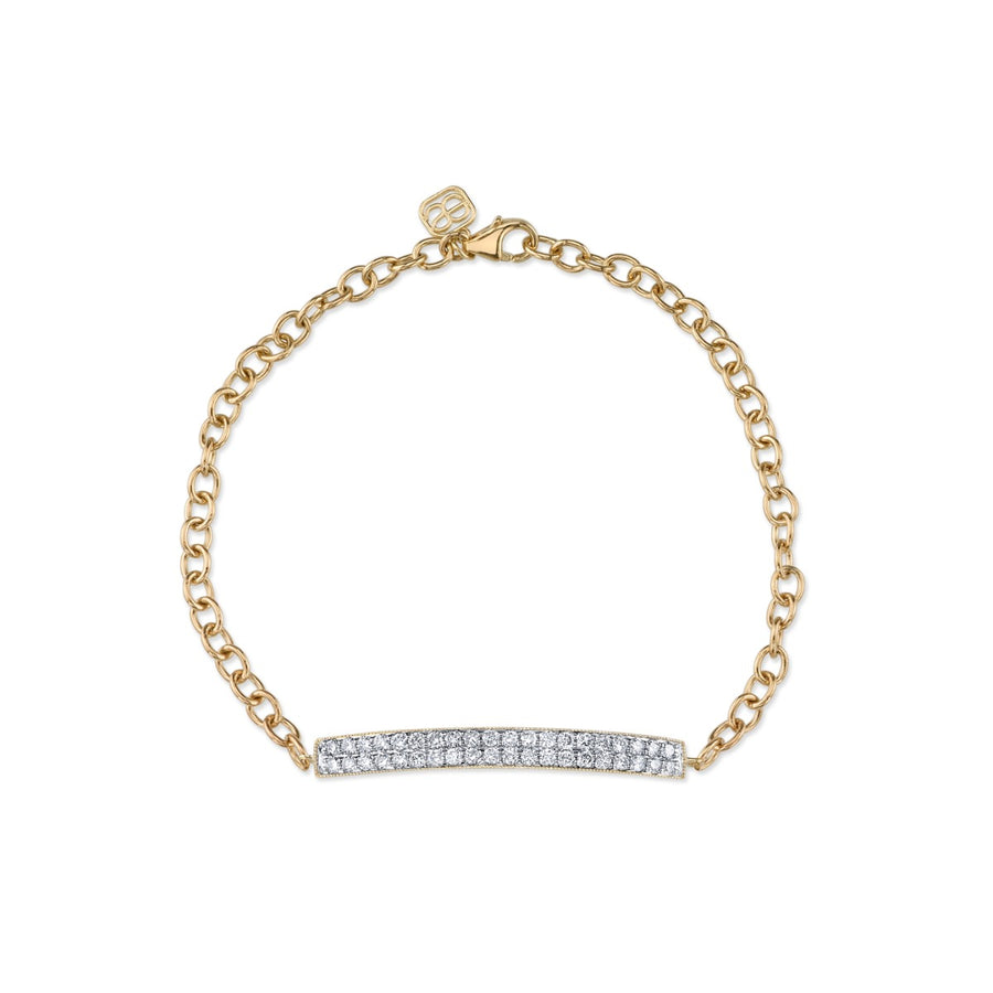 Gold & Diamond Bar Bracelet - Sydney Evan Fine Jewelry