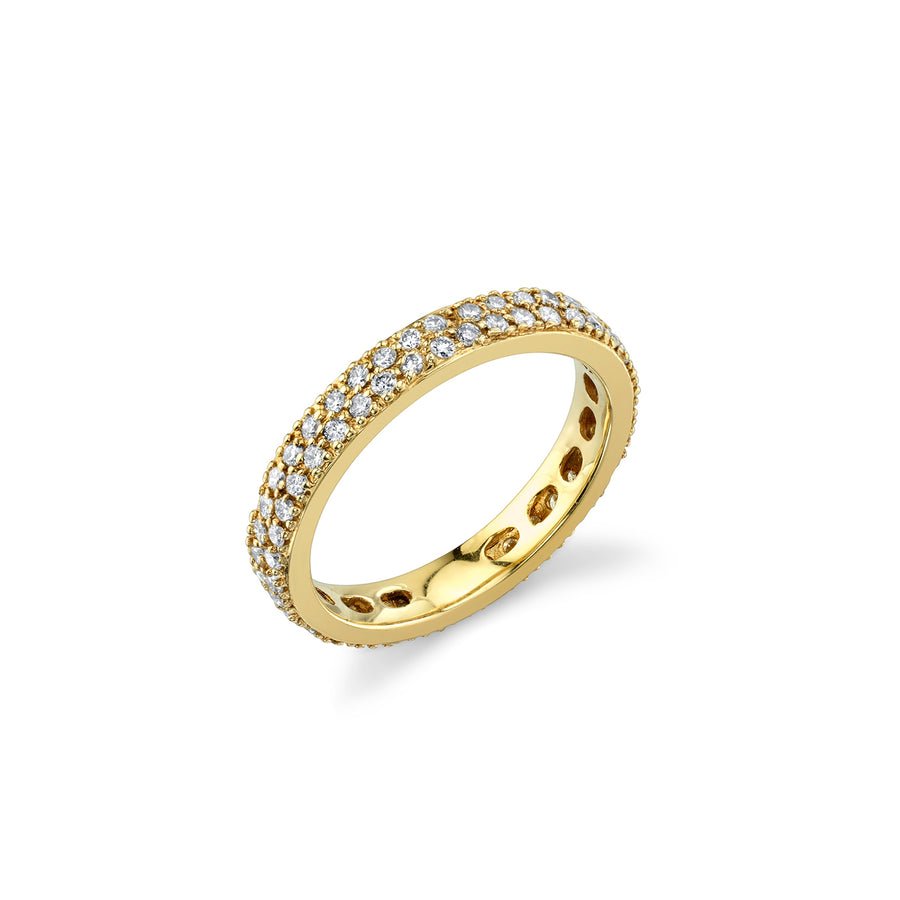 Gold & Diamond Medium Eternity Ring - Sydney Evan Fine Jewelry