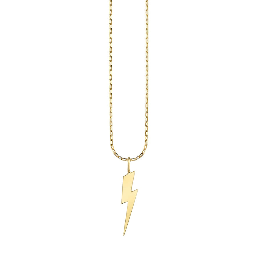 Pure Gold Small Lightning Bolt Charm - Sydney Evan Fine Jewelry