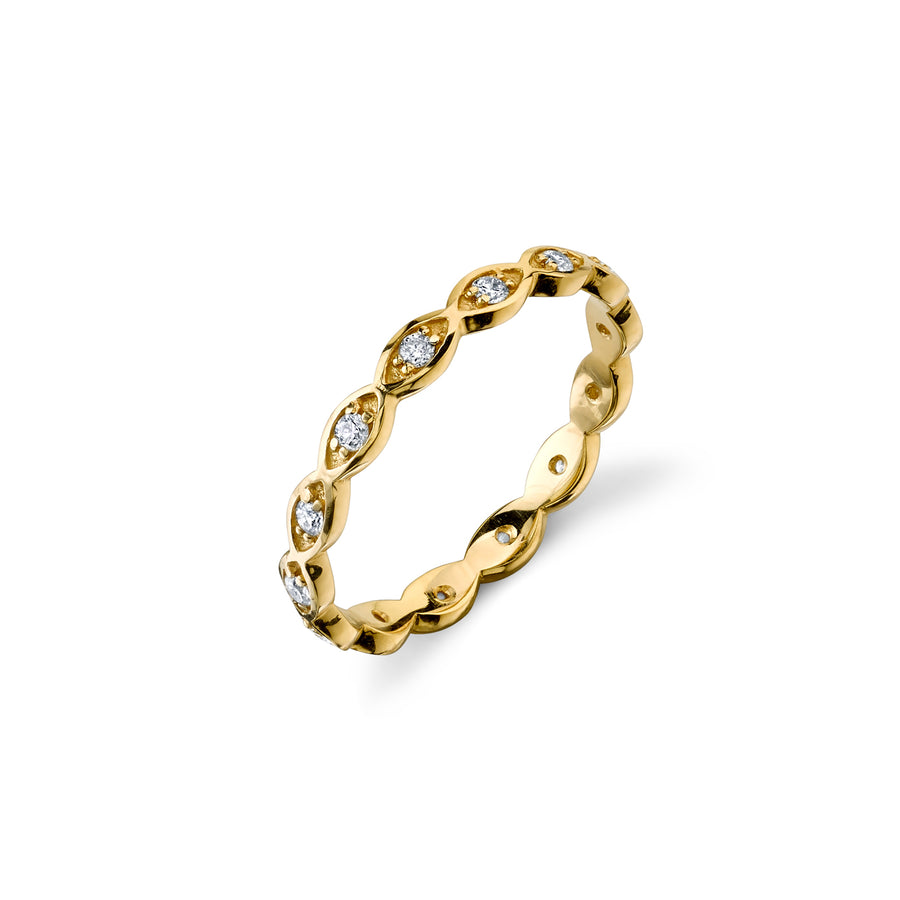 Gold & Diamond Evil Eye Eternity Ring - Sydney Evan Fine Jewelry