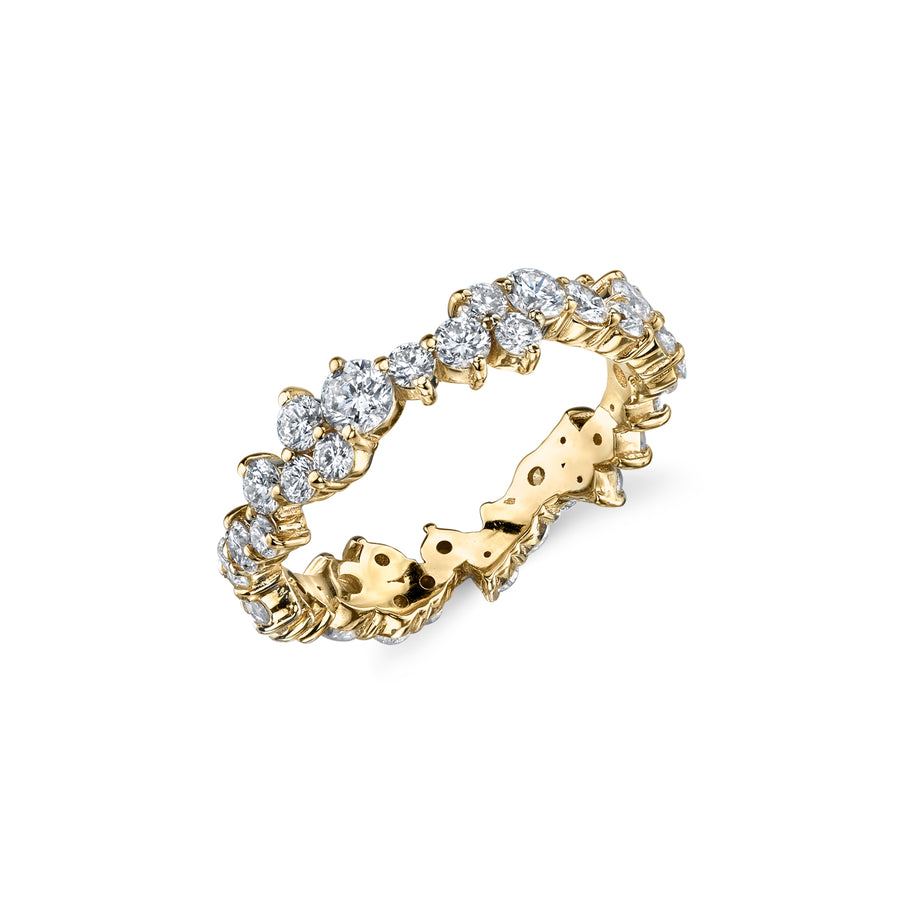 Gold & Diamond Cocktail Eternity Ring - Sydney Evan Fine Jewelry