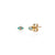 Kids Collection Gold & Enamel Mini Eye Stud