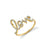 Gold & Diamond Large Love Ring